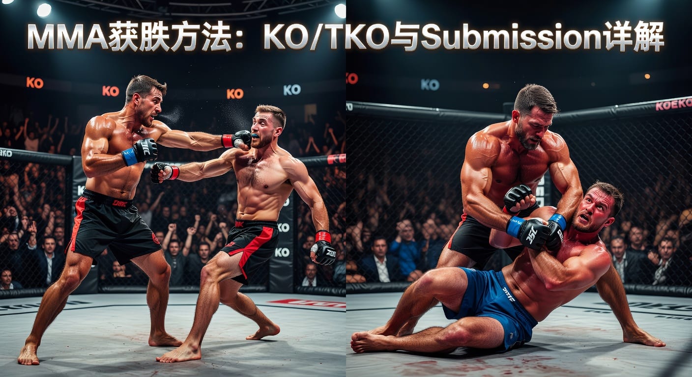 MMA获胜方式：KO/TKO Submission方法分析