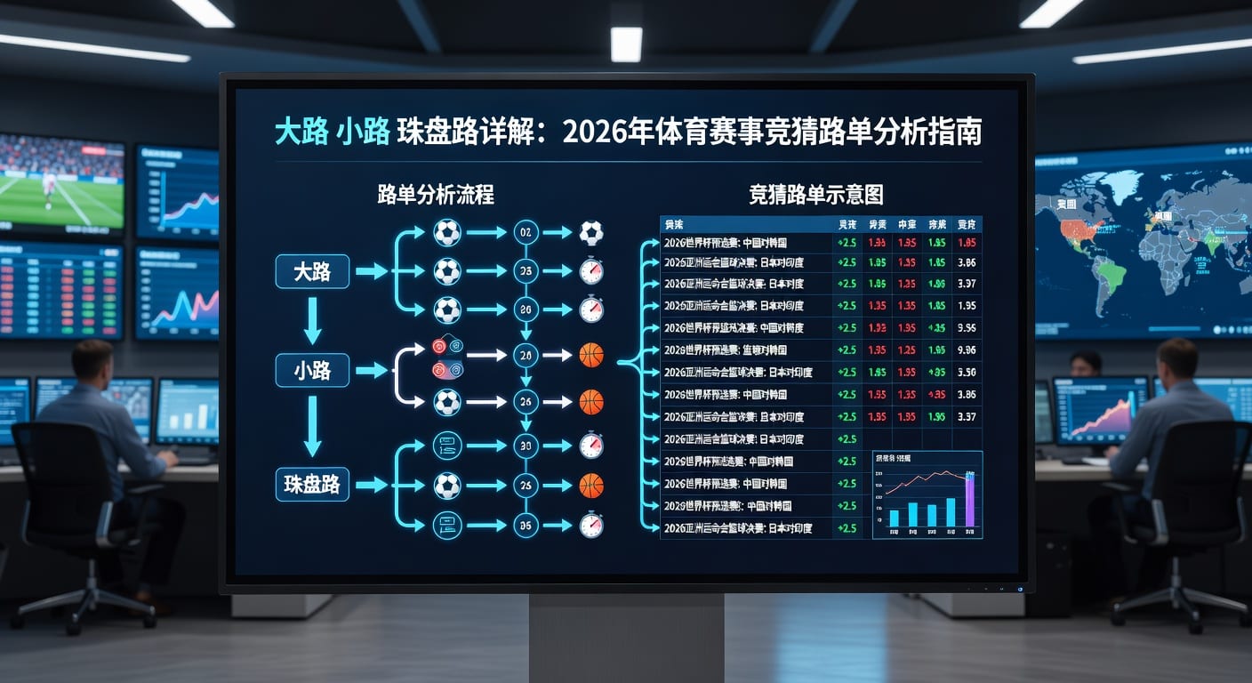 大路小路珠盘路：足球盘口深入解析与实战技巧 2026年世界杯投注